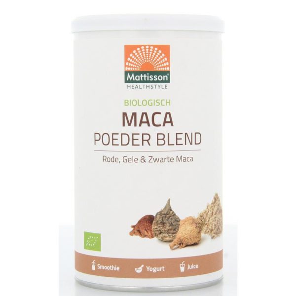 Maca poeder blend geel, rood & zwart bio Mattisson