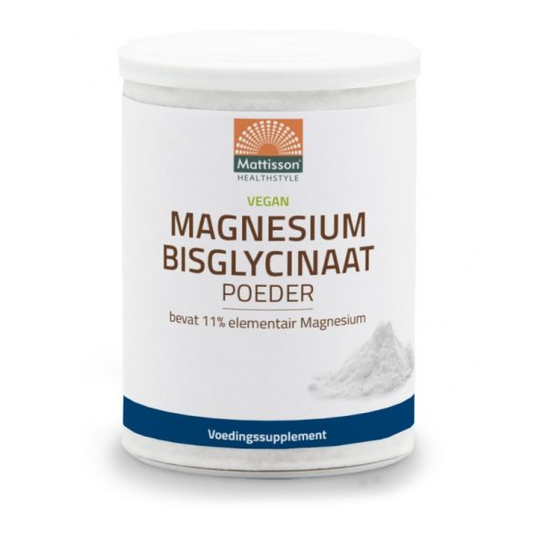 Magnesium bisglycinaat poeder 11% elem magnesium Mattisson