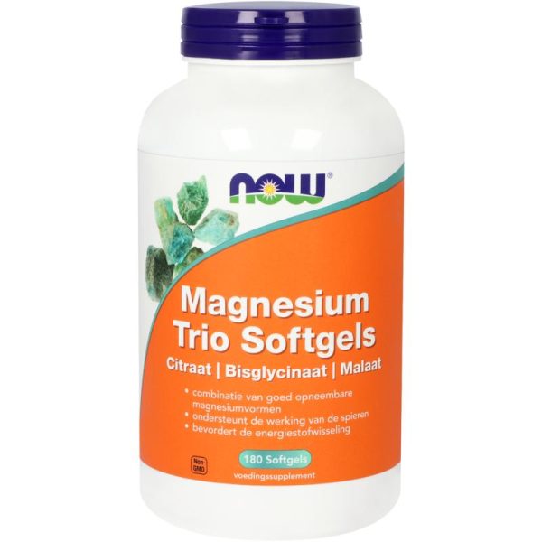 Magnesium trio softgels NOW