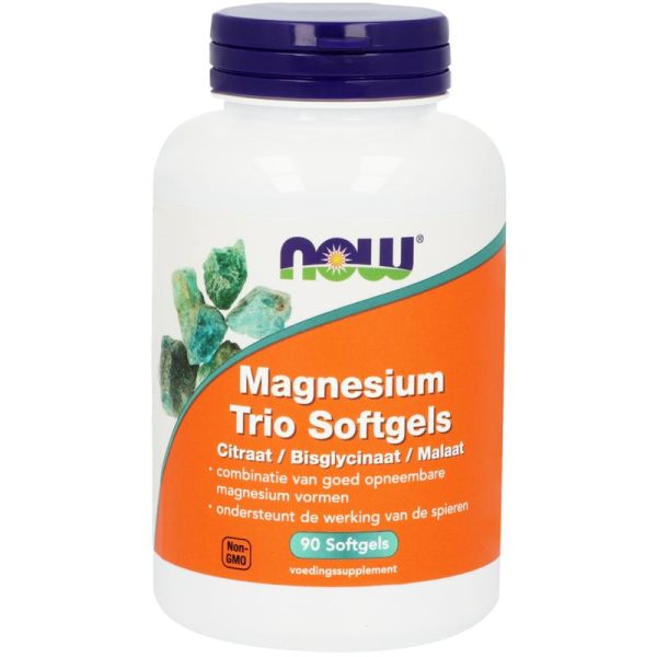 Magnesium trio softgels NOW