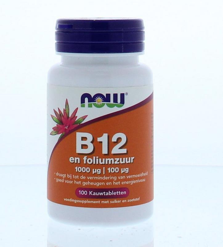 Vitamine B12 1000 Mcg En Foliumzuur 100 Mcg Now Delivery4therapists