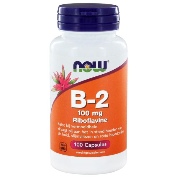 Vitamine B2 100 mg NOW