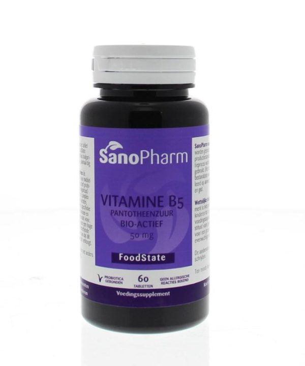 Vitamine B5 pantotheenzuur 100 mg Sanopharm