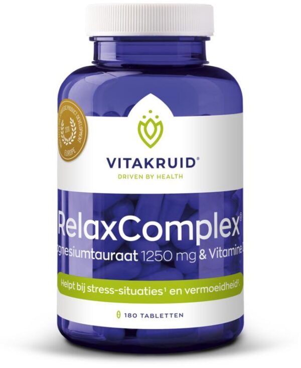 RelaxComplex 1250 mg magnesiumtauraat & D3 Vitakruid